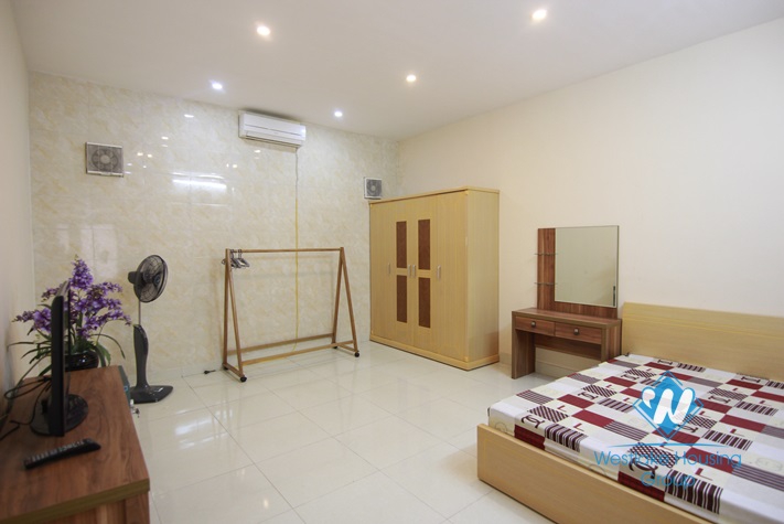 Nice house for rent with large courtyard in Au Co Street, Tay Ho District, Ha Noi